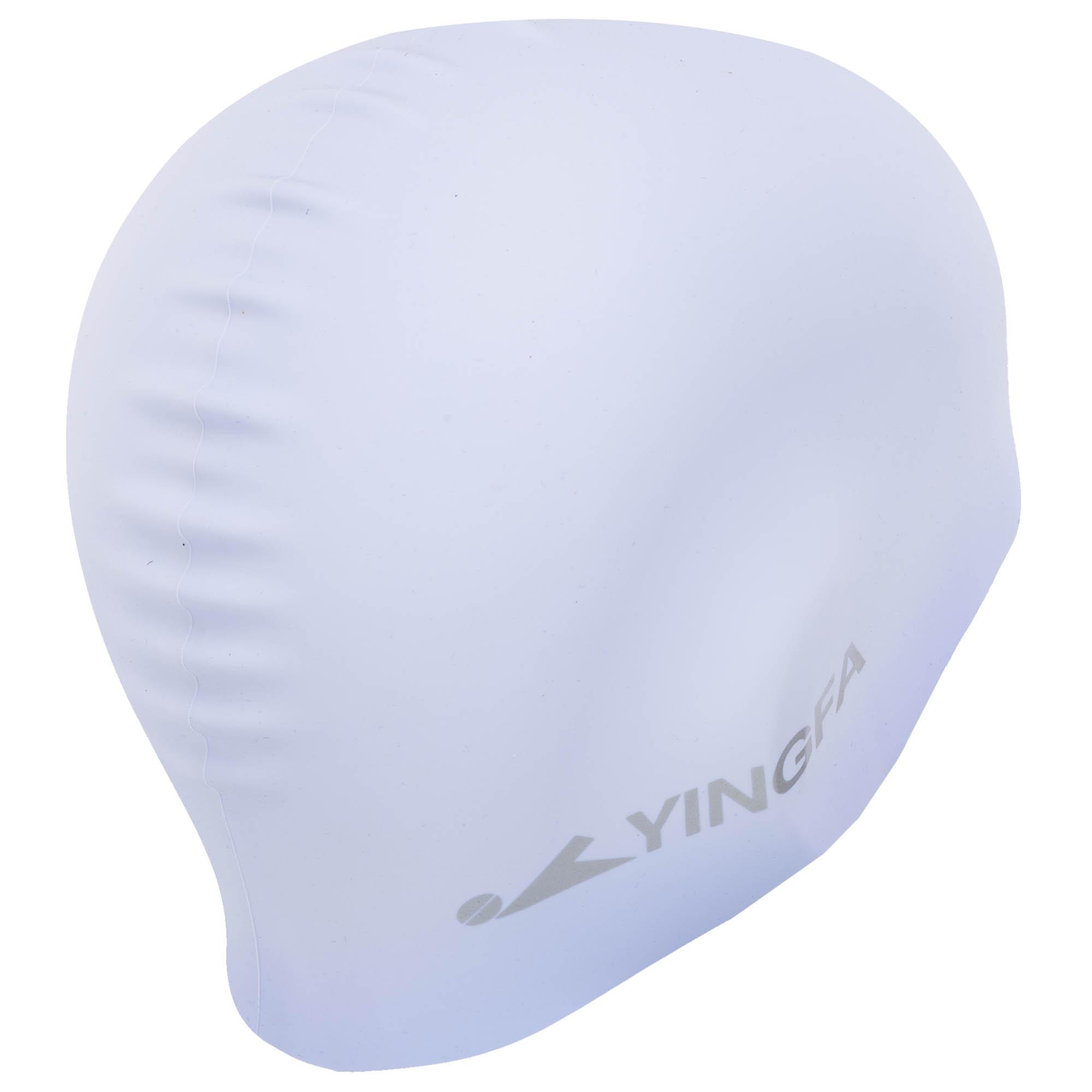 Шапочка для плавания для взрослых YINGFA C0081 силиконовая L Синий (C0081_Синий_L) - фото 3