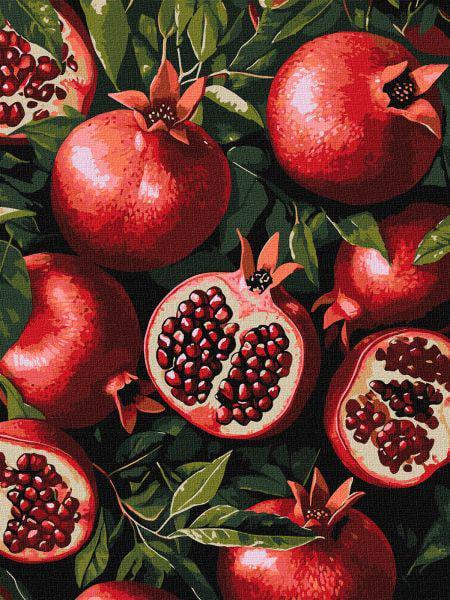 Картина по номерам Ideyka Гранат в разрезе 30x40 см (Id-KHO5731)