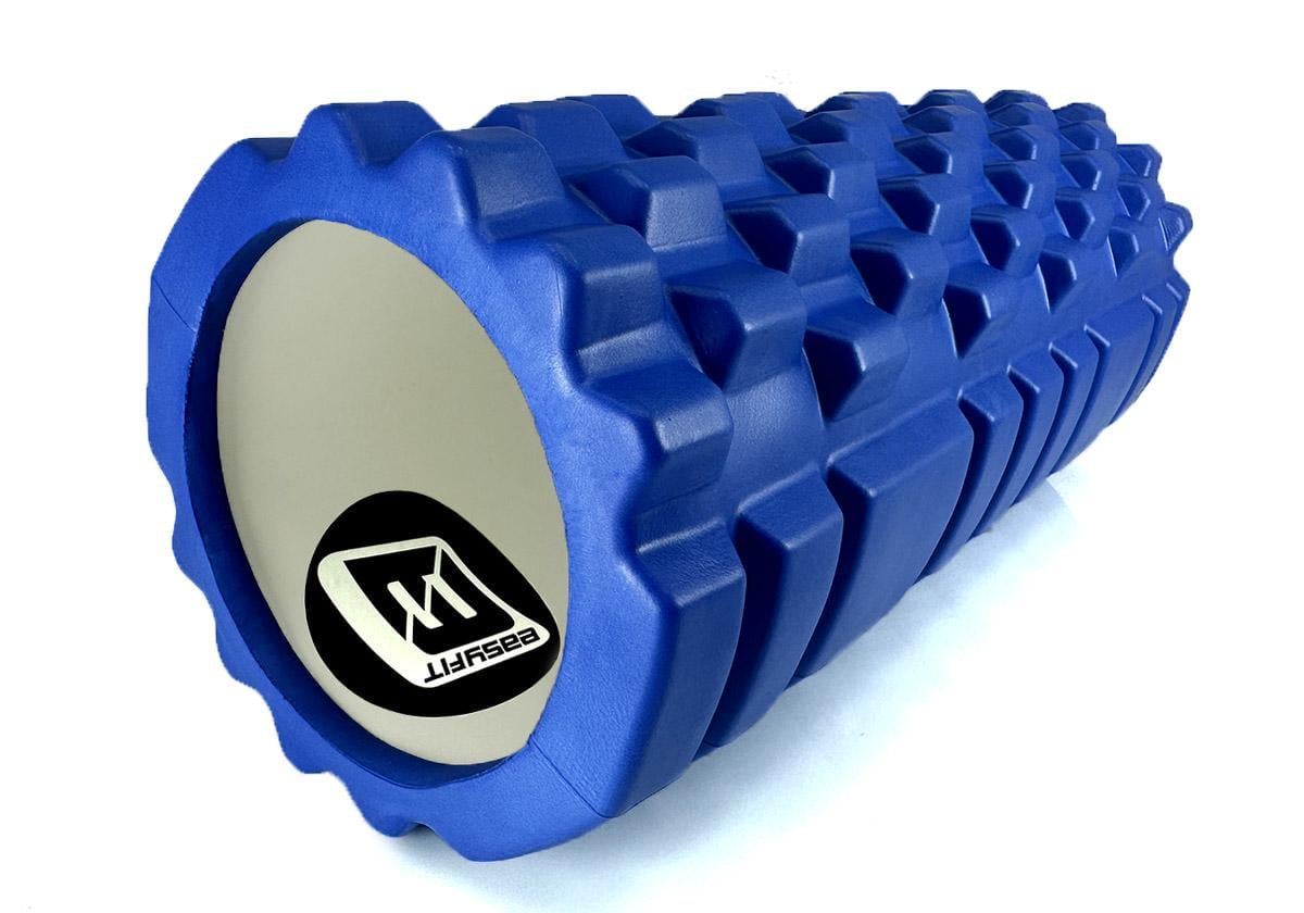 Массажный ролик EasyFit Grid Roller v.1.1 33 см Синий (EF-2020-BL)