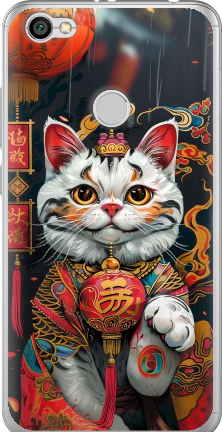 Чехол на Xiaomi Redmi Note 5A Prime China Cat v2 (6135t-1063-42517)