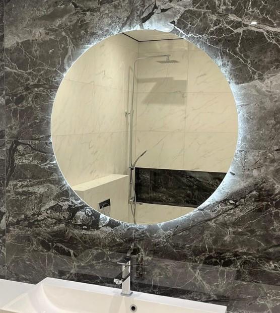 Дзеркало в ванну Aversa Round Solid 800 мм (1114)