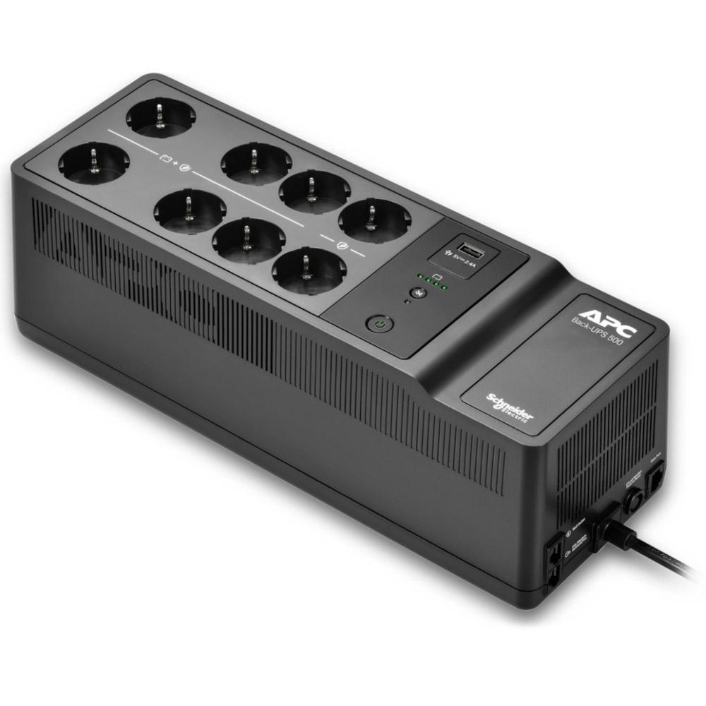 Джерело безперебійного живлення APC BE500G2-GR 500ВА Black (27317047) - фото 2 Джерело безперебійного живлення APC BE500G2-GR 500ВА Black (27317047) - фото 2