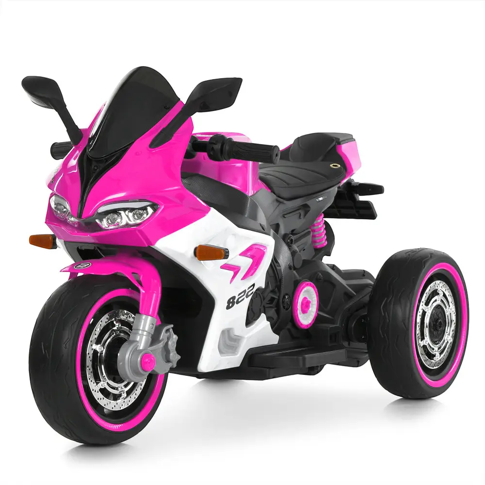 Мотоцикл детский электрический трехколесный Bambi Racer M 6307EL-8 Розовый