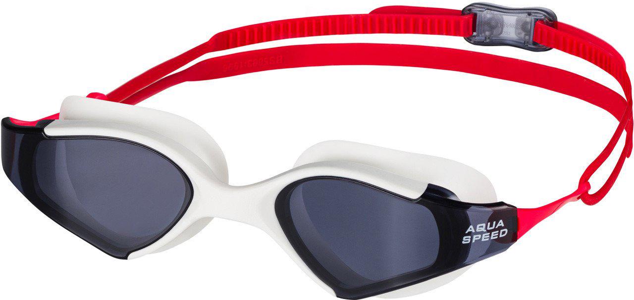 Очки для плавания Aquaspeed Blade 6136 Бело-красный (5908217661364)