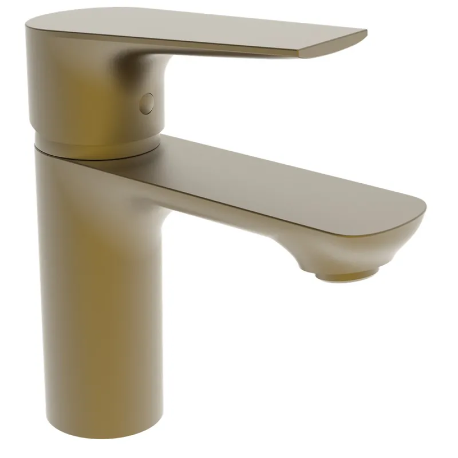 Смеситель для умывальника однорычажный Haiba Milano Brushed Gold (HB9619) Смеситель для умывальника однорычажный Haiba Milano Brushed Gold (HB9619)