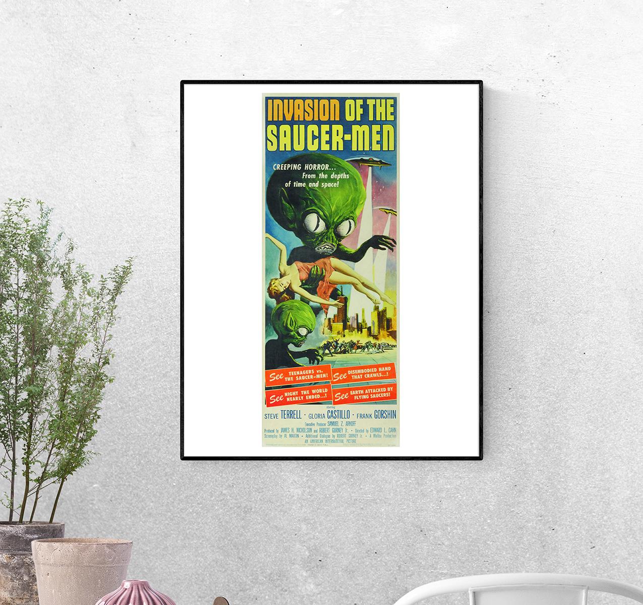 Постер Вторжение обитателей летающих тарелок 1957 г. режиссёр Эдвард Кан А-4 (Afisha2049005_Poster)