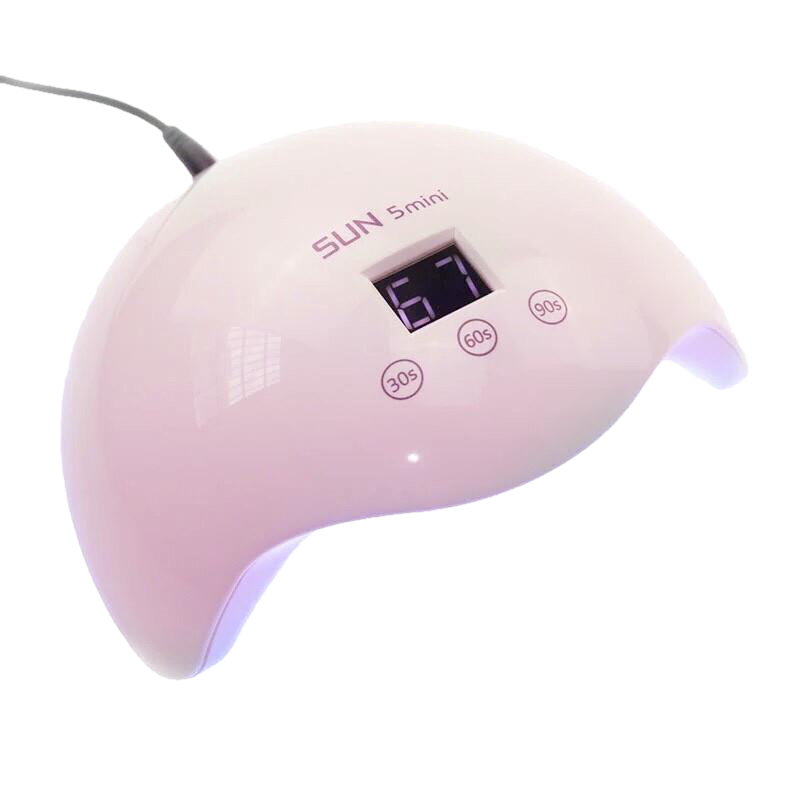 Ультрафиолетовая лампа Led Sun 5 mini LO-12 для сушки ногтей Светло-розовый (03062021_40)