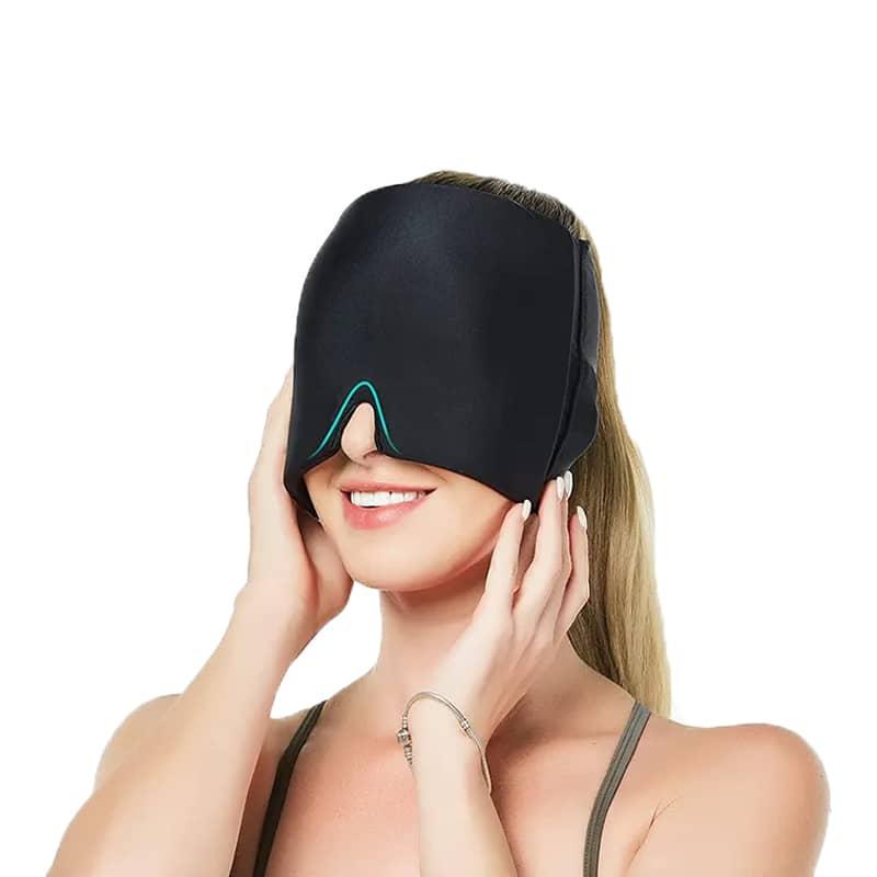 Маска-шапка ThermaxCap гелевая от головной боли/мигрени/стресса/опухших глаз Черный (530) - фото 9