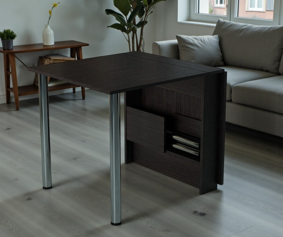 Стіл-книжка обідній Tobi Sho Святковий ДСП 800х130х730 мм Дуб венге