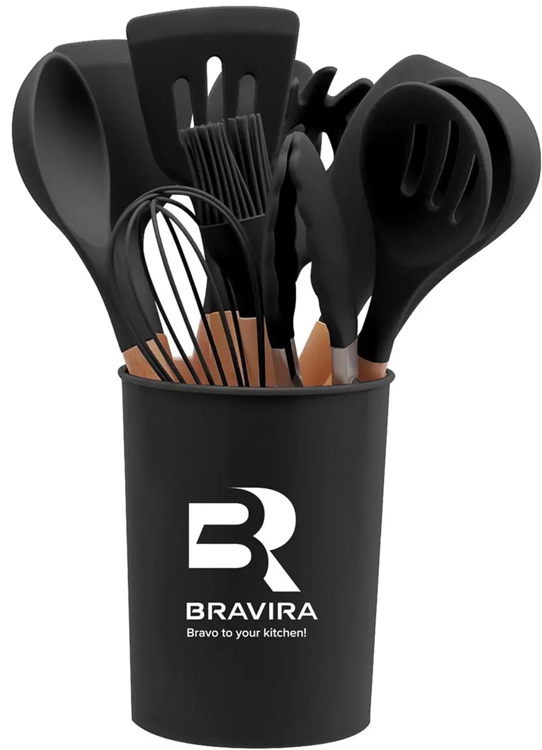 Кухонный набор Bravira с подставкой 12 предметов (BR2201)