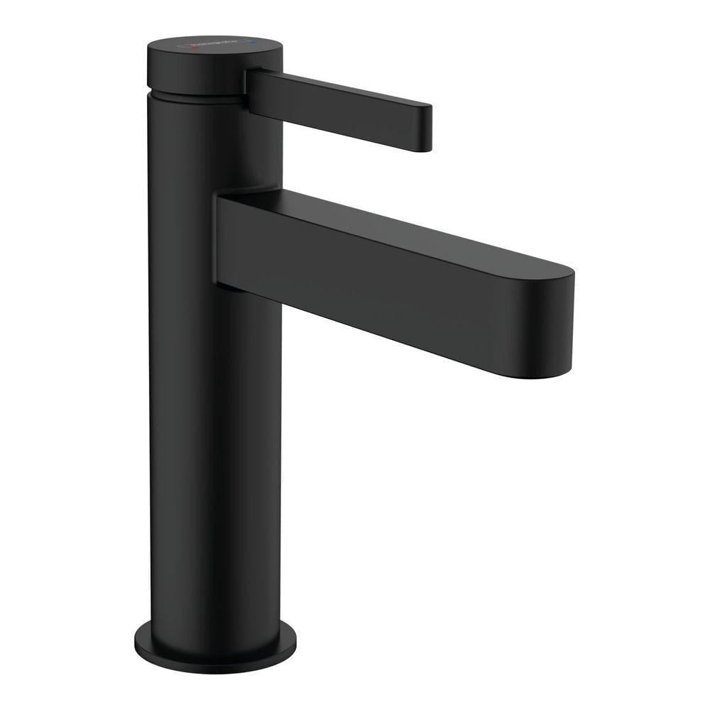 Смеситель для раковины Hansgrohe Finoris 110 с донным клапаном push-open Черный матовый (76020670) Смеситель для раковины Hansgrohe Finoris 110 с донным клапаном push-open Черный матовый (76020670)