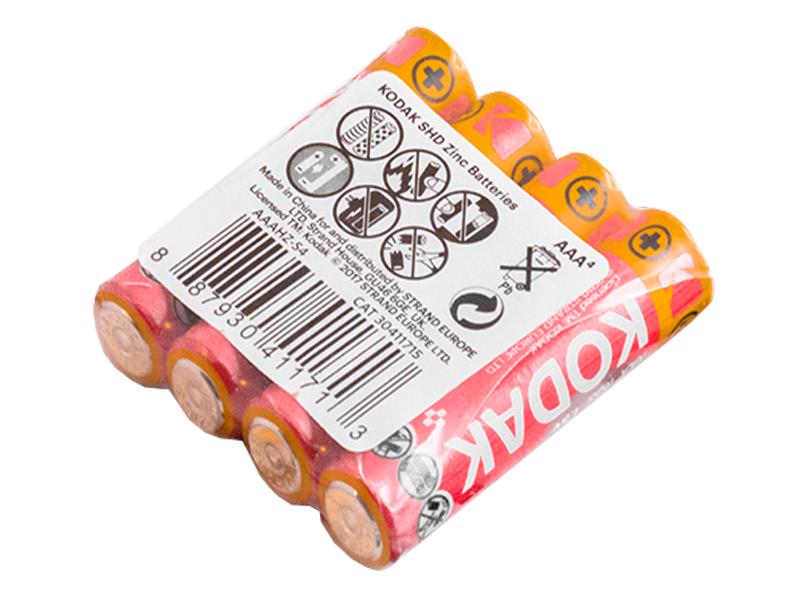 Батарейка солевая Kodak Extra Heavy Duty AAA/R3 4 шт. (1242) - фото 2