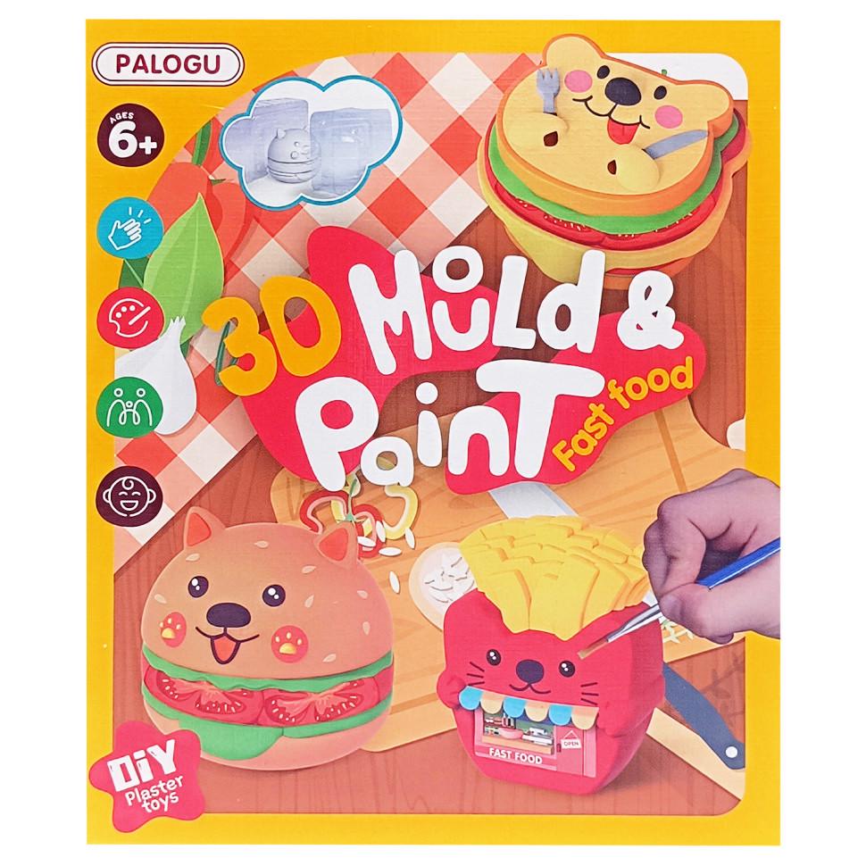 Набор для творчества гипсовая раскраска Fast Food еда Bambi (RN-250-N-1039)