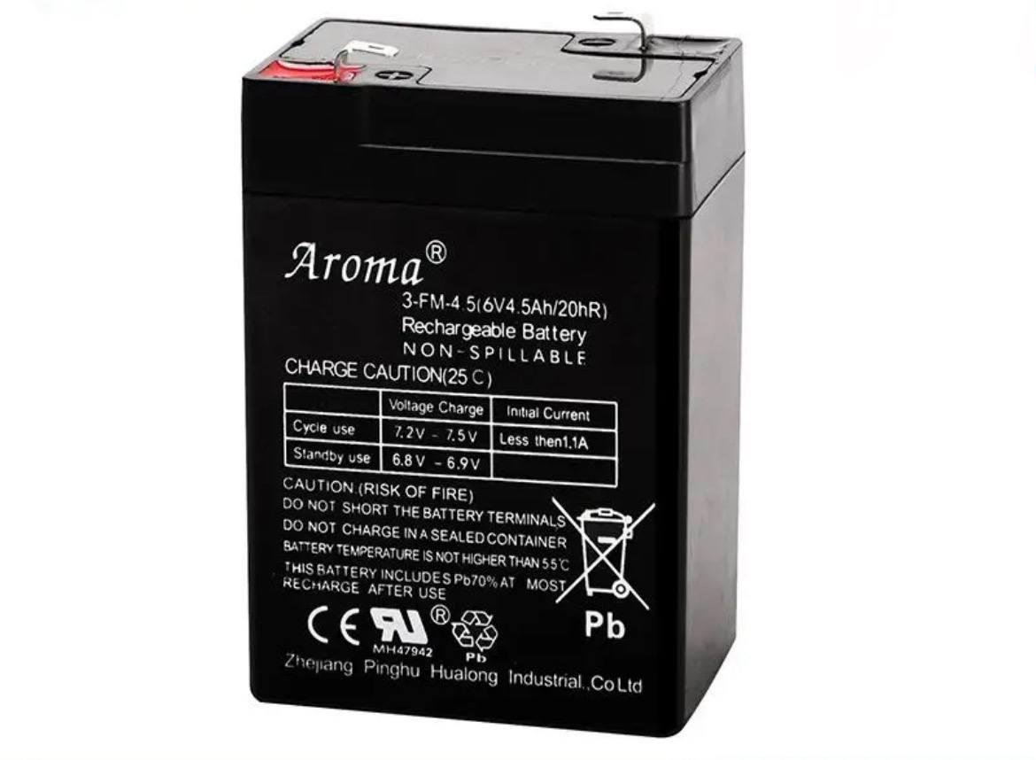 Аккумуляторная батарея Aroma 6V 4.5AH, 3-FM-4.5 для детского транспорта (81517041)