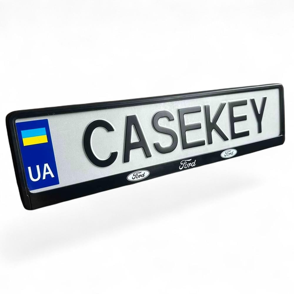 Авторамка с лакированной печатью Ford (foramka2) Авторамка с лакированной печатью Ford (foramka2)