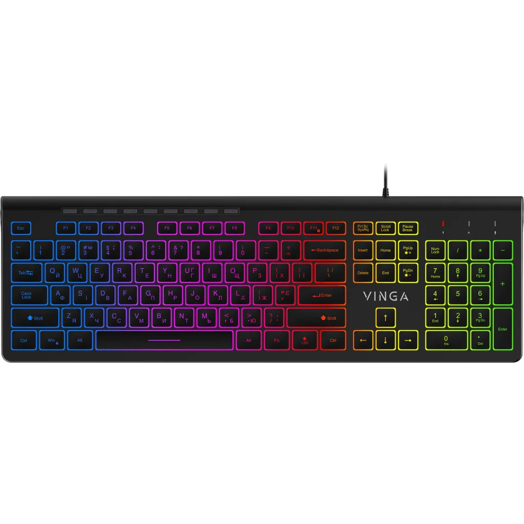 Клавіатура Vinga KB-460 Black (37730704)