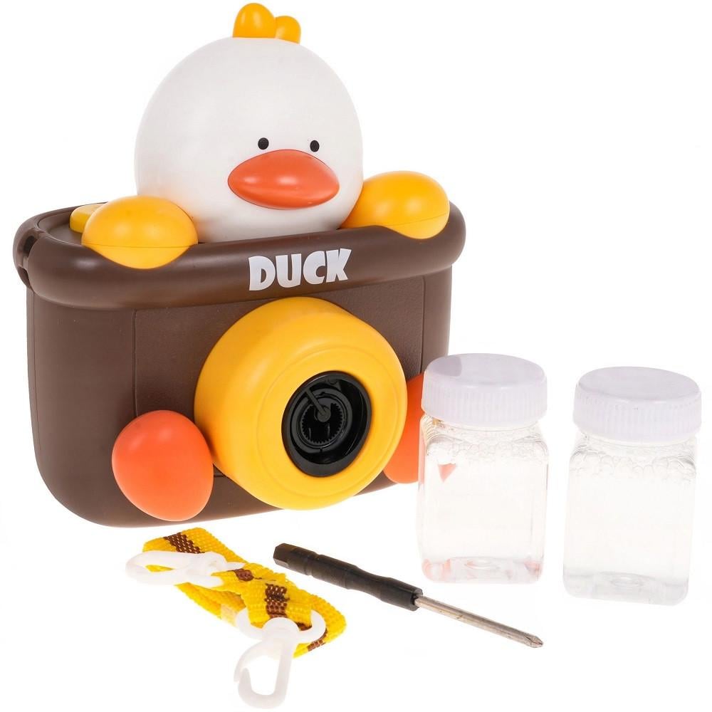 Детский аппарат для мыльных пузырей Duck Bubble со звуком на батарейках (28443854)