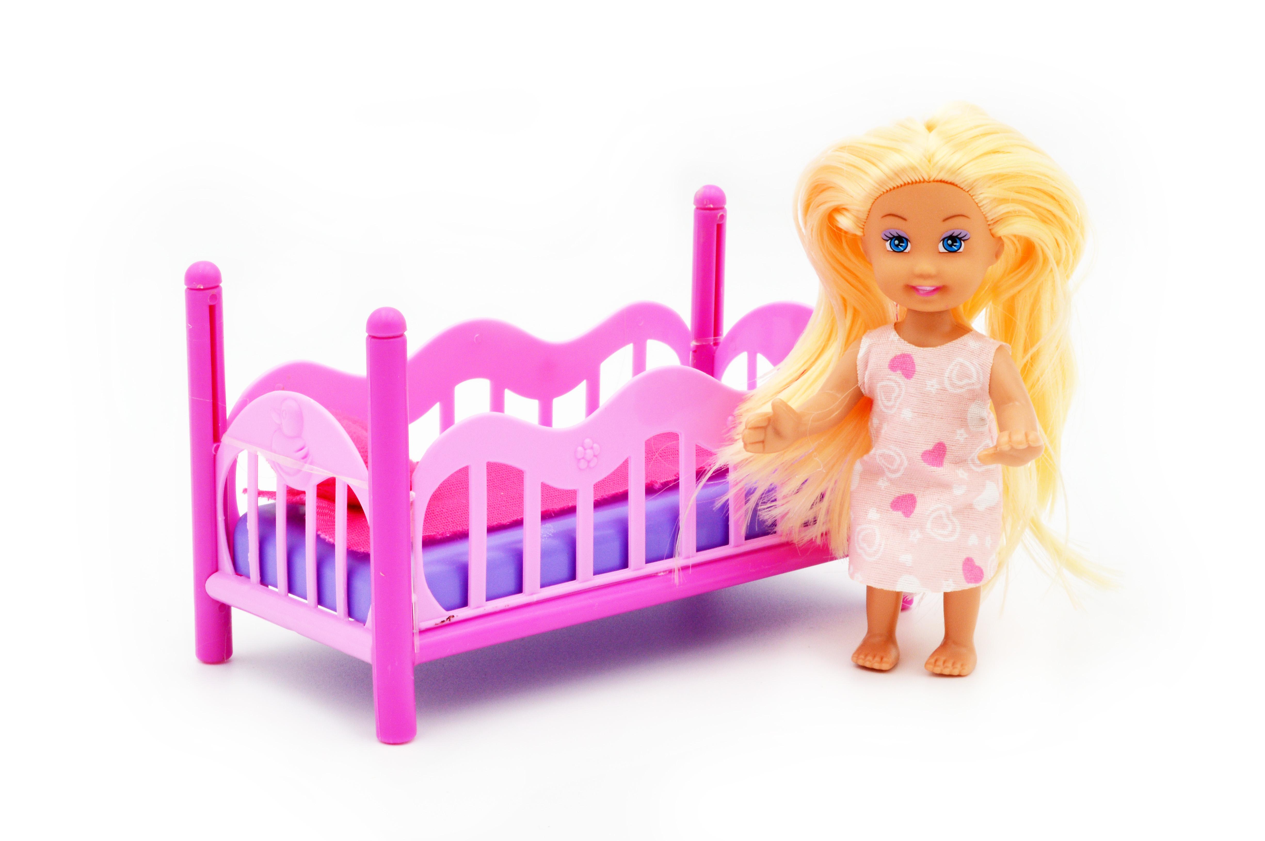 Лялька маленька 899-27 з ліжечком