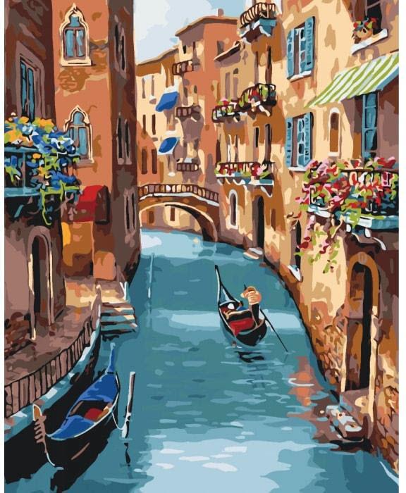 Картина по номерам Идейка Солнечная Венеция КНО2153 холст на подрамнике 40x50 см (1320966094)