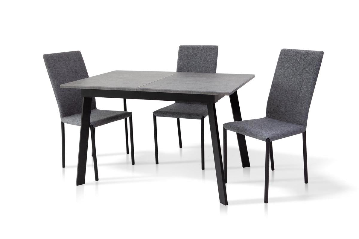 Обеденный стол Мікс Меблі Этна 1200х750 мм Черный/Мрамор темный (25402910) - фото 4