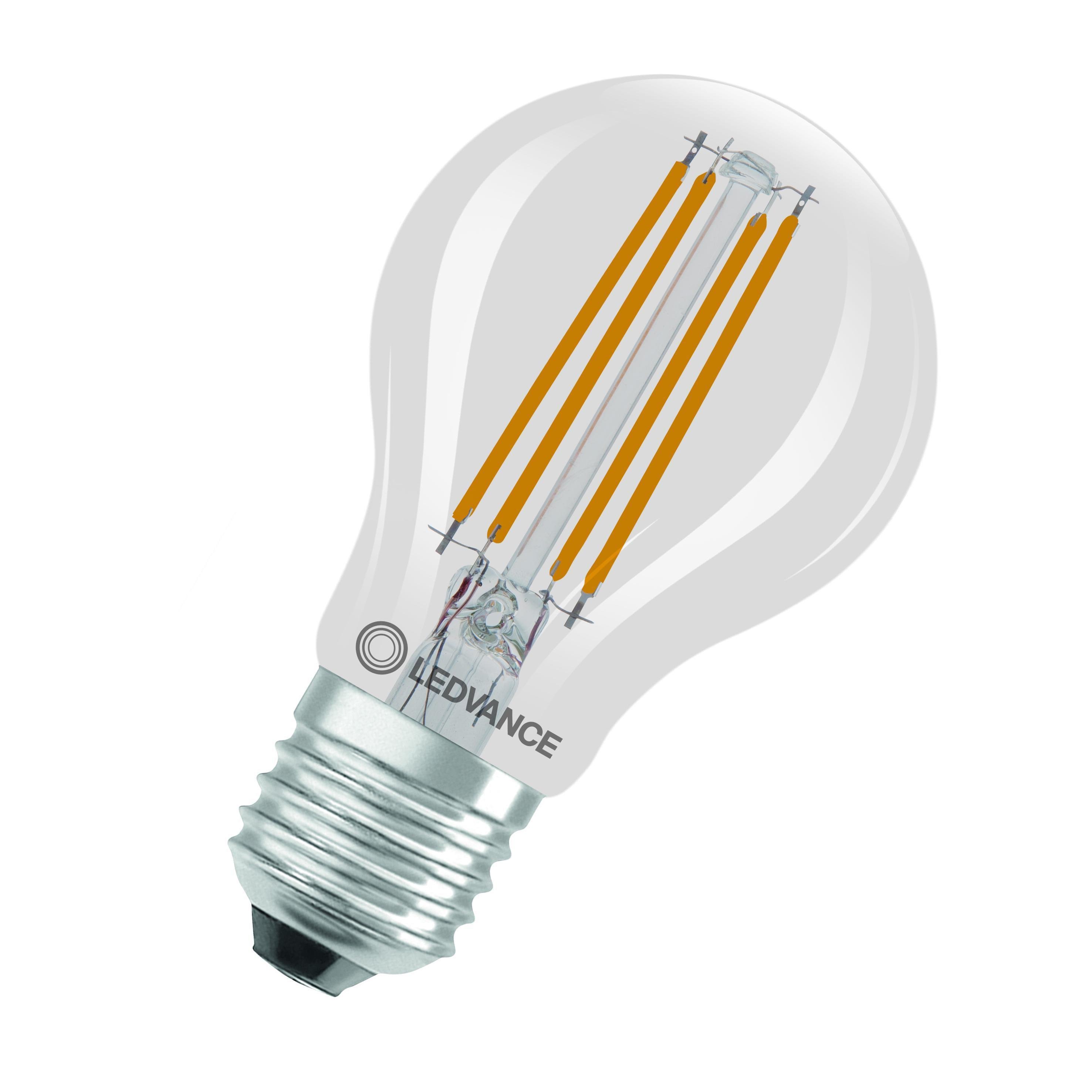 Светодиодная лампа филаментная Ledvance CL A60 7,2W 230V 806lm 2700K E27 60x105 мм DIM груша (4099854065071)