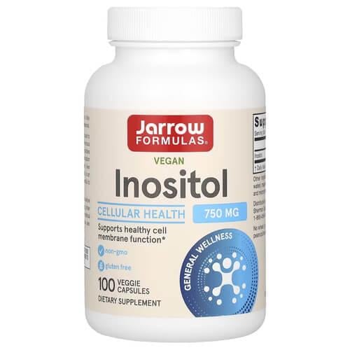 Инозитол B-8 Jarrow Formulas Vegan Inositol 750 мг 100 Veggie Capsules (JRW-01024)