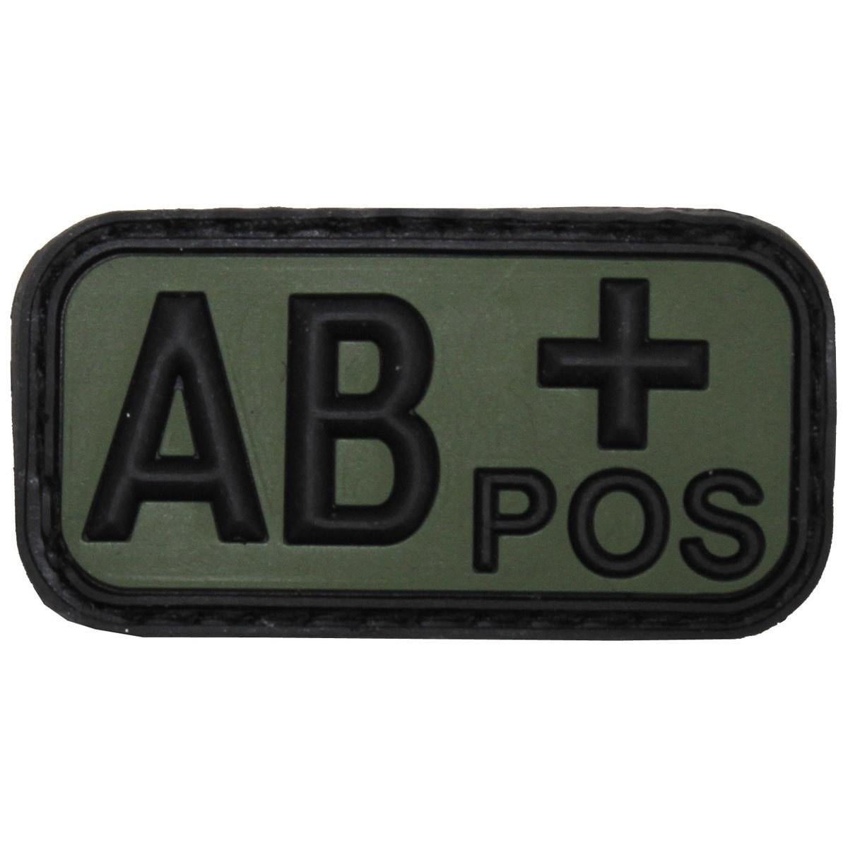 Нашивка группа крови AB(IV) Rh+ Olive Нашивка группа крови AB(IV) Rh+ Olive