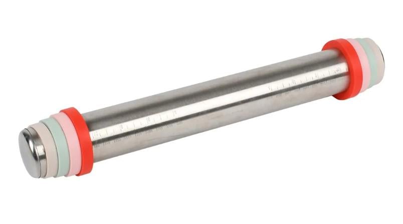 Скалка SS с регулировкой толщины раскатки теста 35,5 см (R41022)