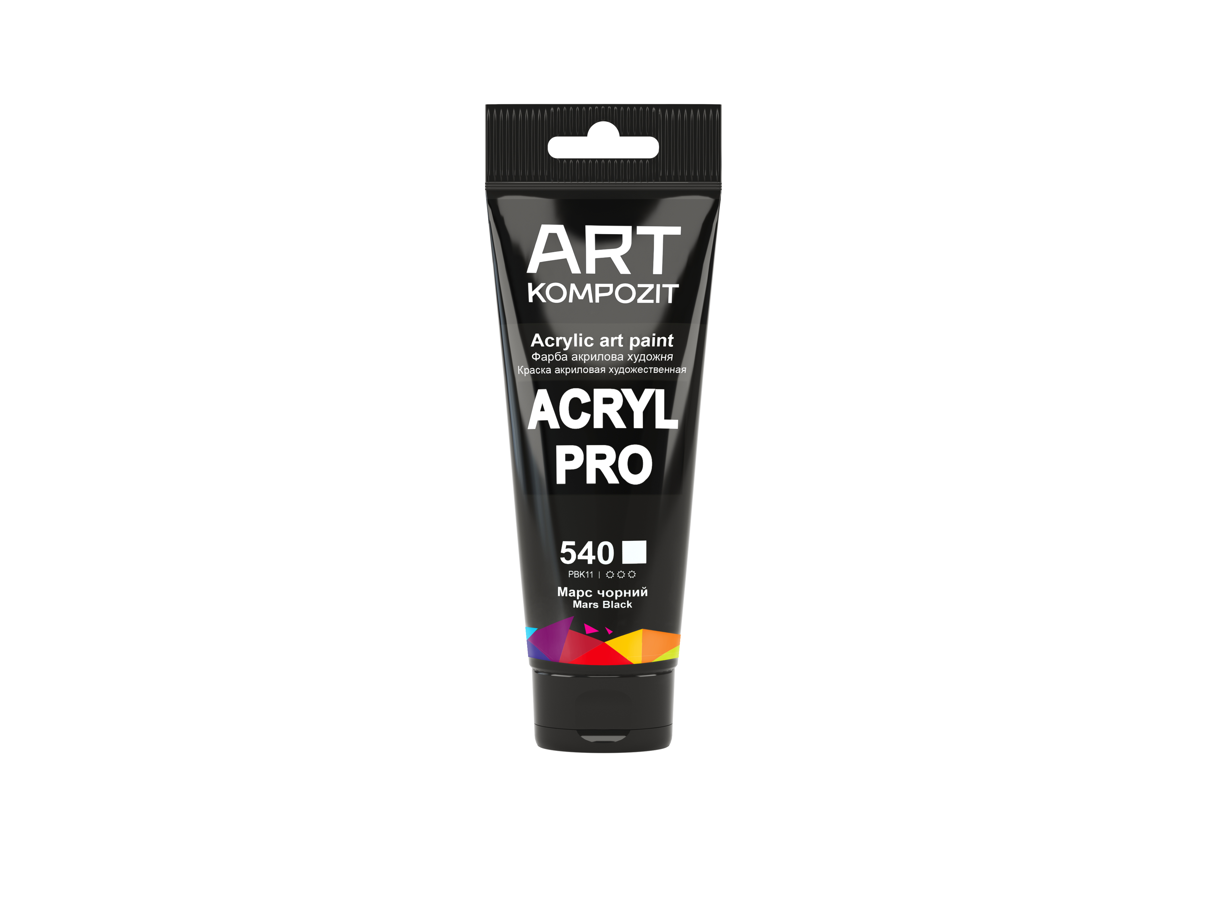 Краска художественная ART Kompozit Acryl PRO 540 Туба 0,75 мл Марс черный