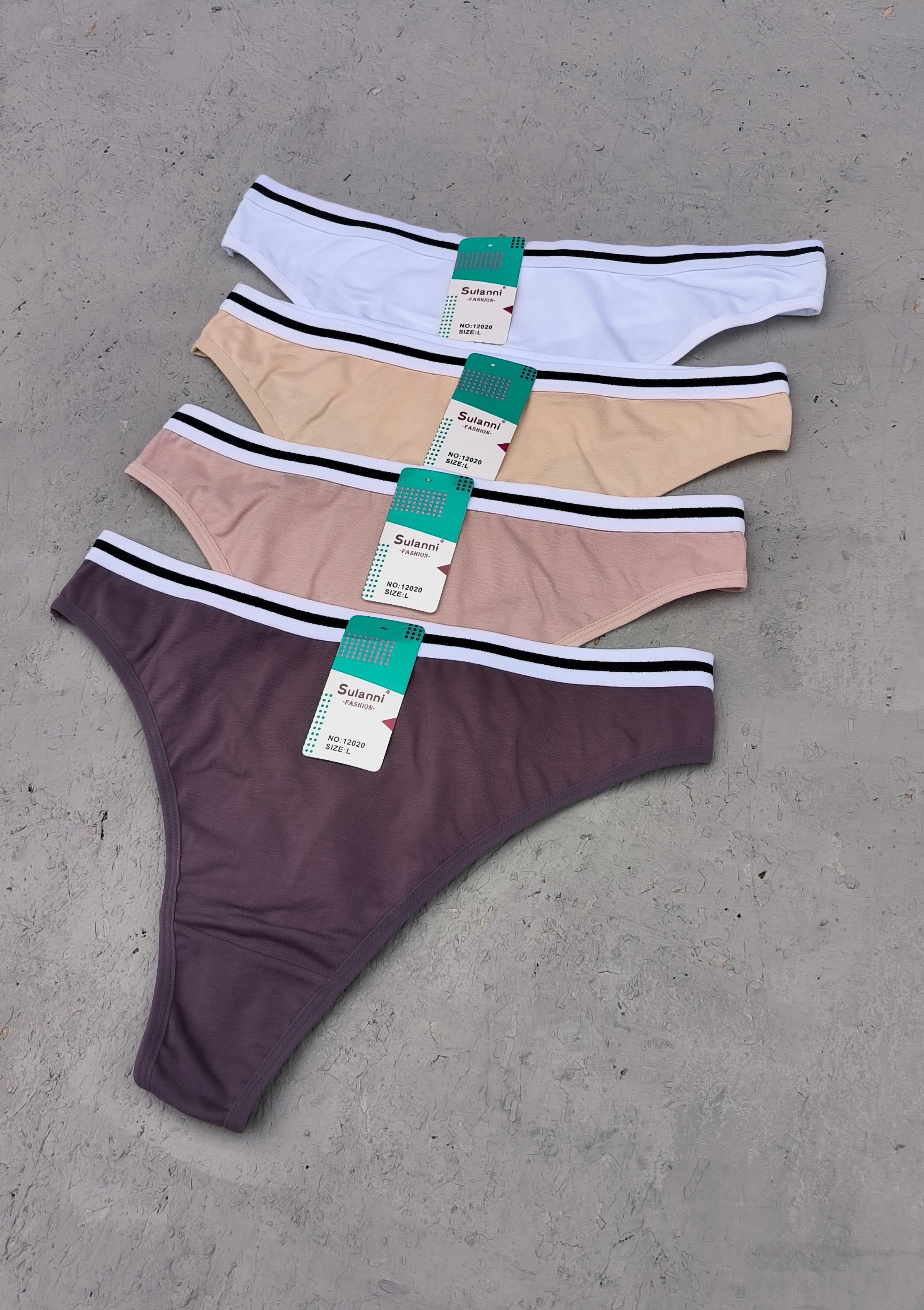 Набір трусів жіночих 4 шт. L на 96-104 стегна Різнокольоровий (12020)