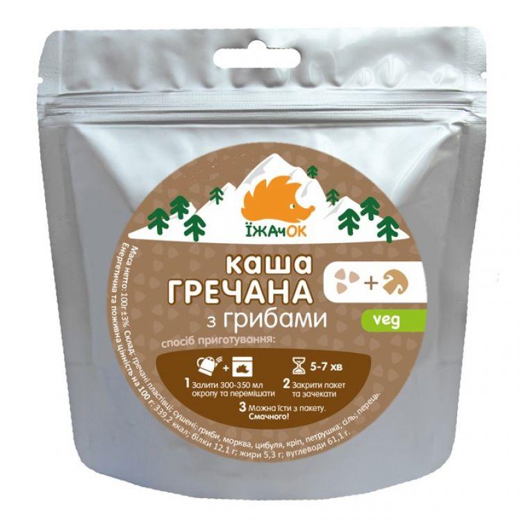 Сушеные продукты Їжачок Гречневая каша с грибами