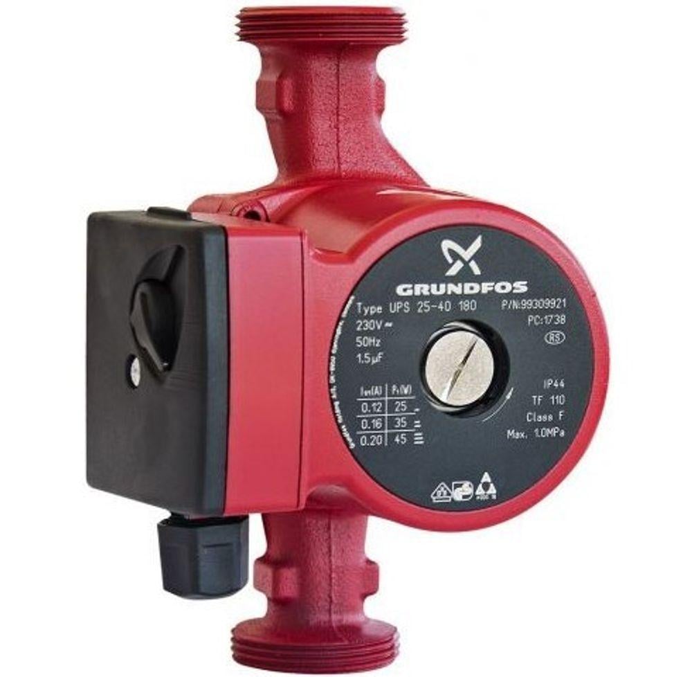 Насос циркуляційний GRUNDFOS UPS 25/4 180 Мідь (gr4180)