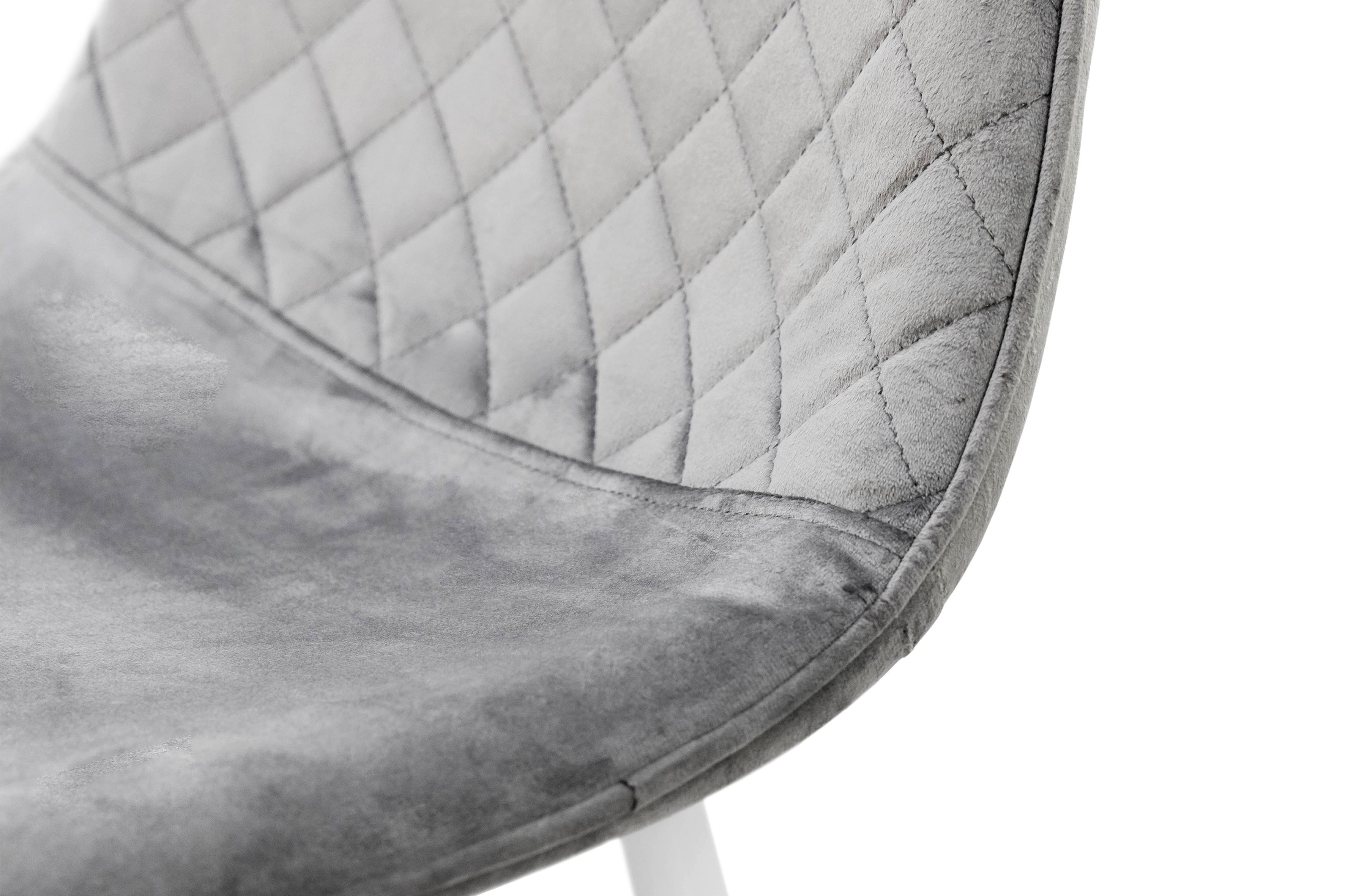 Стілець для кухні та вітальні ГРЕЙС Марс 430х860х490 мм Білий/Сірий (GAА0056398) - фото 4 Стілець для кухні та вітальні ГРЕЙС Марс 430х860х490 мм Білий/Сірий (GAА0056398) - фото 4