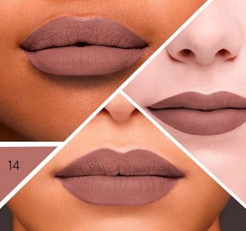 Помада губна рідка матова BOURJOIS Rouge Velvet Ink Liquid Lipstick 14 Utaupie 3,5 мл (2202002694) - фото 2