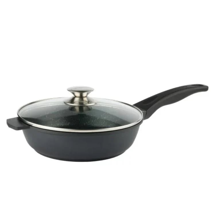 Сковорода глубокая с крышкой Tiross TS 1238 d 28 см Black (31845190) Сковорода глубокая с крышкой Tiross TS 1238 d 28 см Black (31845190)