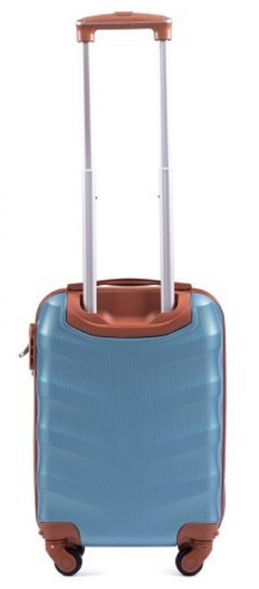 Чемодан пластиковый WINGS 402 микро Серебристо-синий (Wp00139) - фото 3 Чемодан пластиковый WINGS 402 микро Серебристо-синий (Wp00139) - фото 3