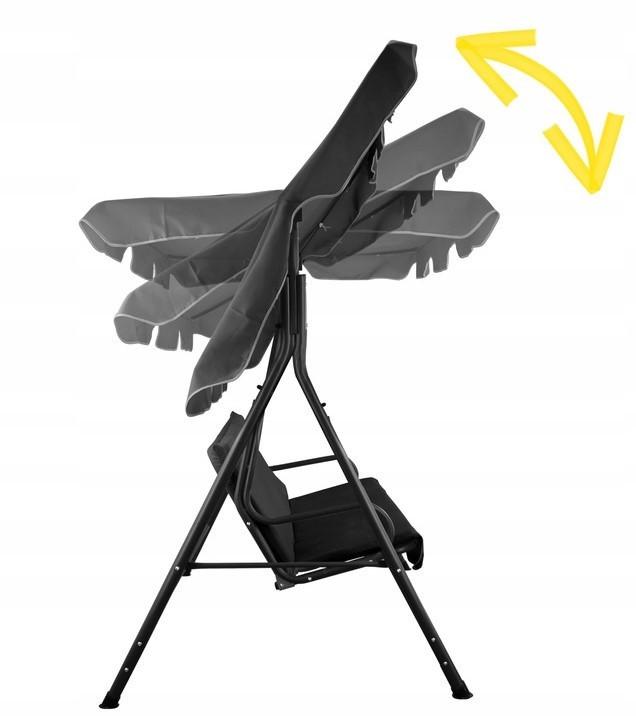 Качели садовые Garden трехместные с навесом раскладные до 200 кг - фото 4 Качели садовые Garden трехместные с навесом раскладные до 200 кг - фото 4