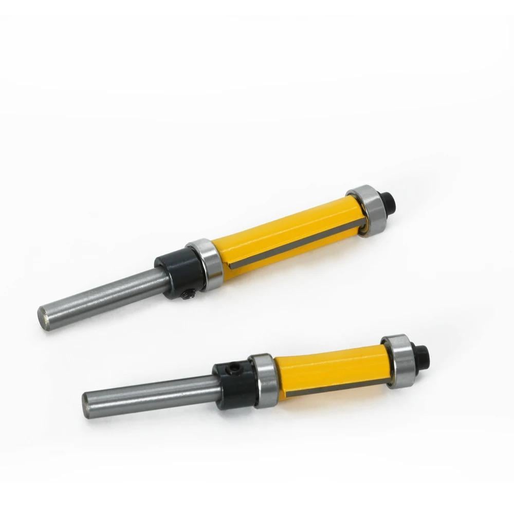 Набір фрез по дереву кромочних прямих з подвійним підшипником Ø 12,7 мм хвостовик 6,35 мм (F601) Набір фрез по дереву кромочних прямих з подвійним підшипником Ø 12,7 мм хвостовик 6,35 мм (F601)