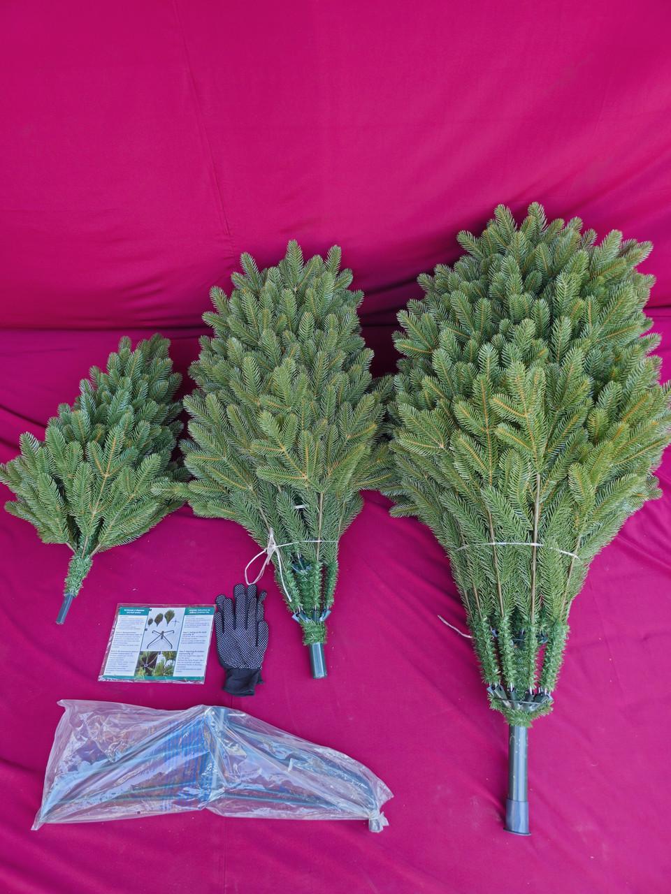 Искусственная елка литая на крабах Триумф с самораскладывающимся механизмом Umbrella 2,1 м (28458496) - фото 9