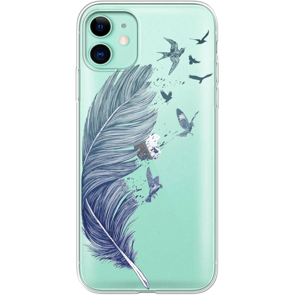 Чехол Boxface iPhone 11 Feather Прозрачный силикон (38184-cc38-38184)