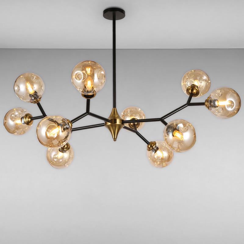 Люстра молекула подвесная Light House LS-17073-10 Черный