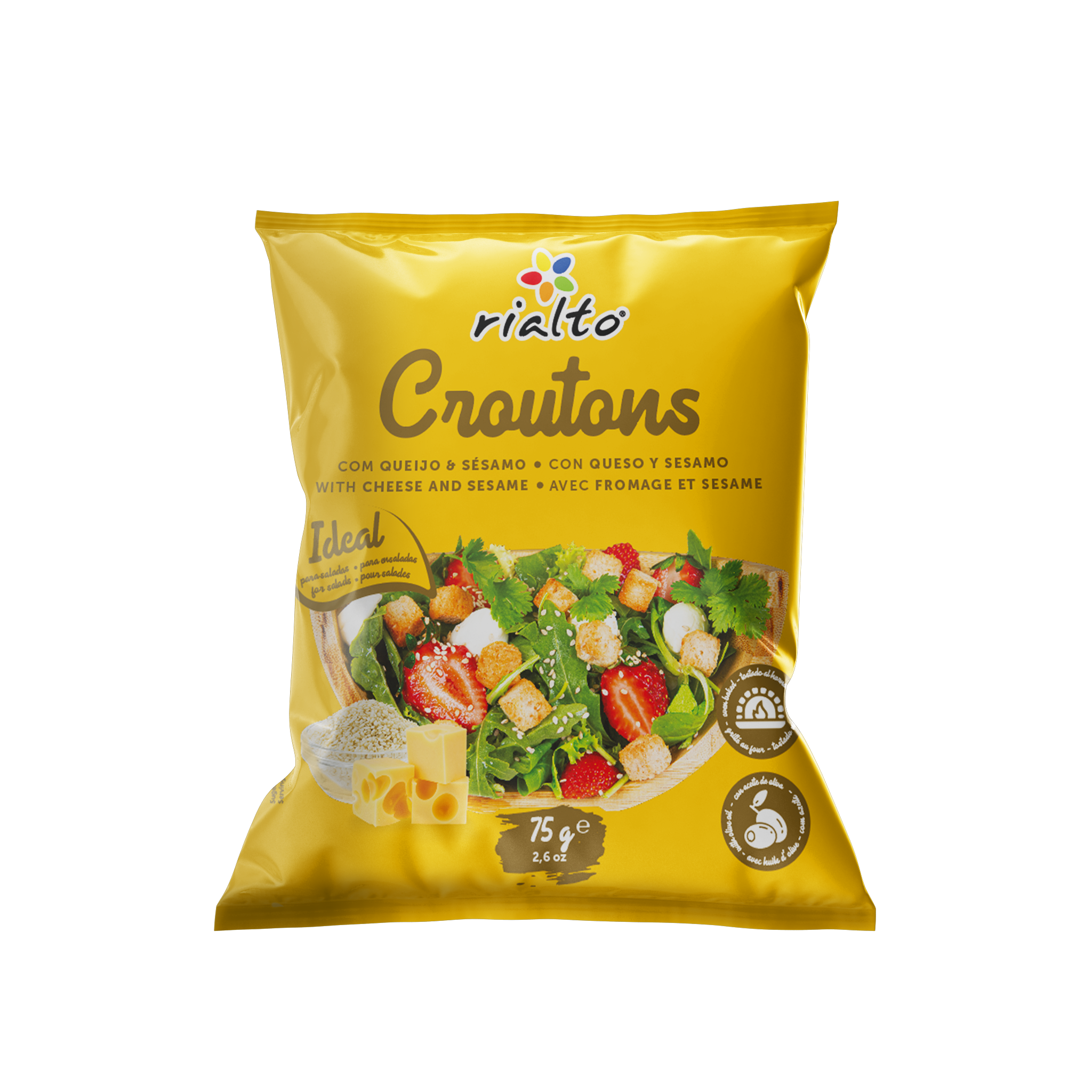 Крутони з сиром та сезамом 75 г