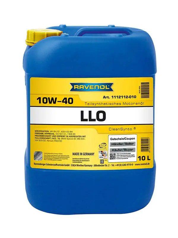 Моторное масло полусинтетическое RAVENOL 10W-40 LLO SN/CF A3/B4 10 л (1112112-010) - фото 1 Моторное масло полусинтетическое RAVENOL 10W-40 LLO SN/CF A3/B4 10 л (1112112-010) - фото 1