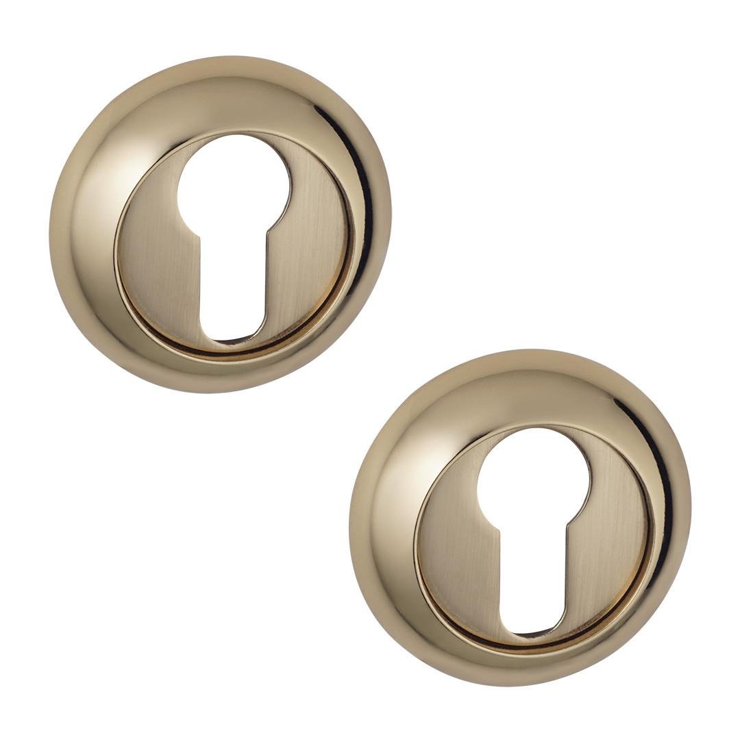 Накладки под цилиндр PZ SIBA R02 матовое Золото/Темное Золото (R02 4 21 11) - фото 1 Накладки под цилиндр PZ SIBA R02 матовое Золото/Темное Золото (R02 4 21 11) - фото 1