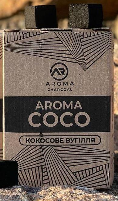 Вугілля кокосове для кальяну Aroma Coco 1 кг 72 шт. (LSahc001 )