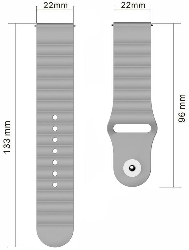 Ремешок Wave для Huawei Watch GT/GT2 Grey (16599) - фото 4 Ремешок Wave для Huawei Watch GT/GT2 Grey (16599) - фото 4