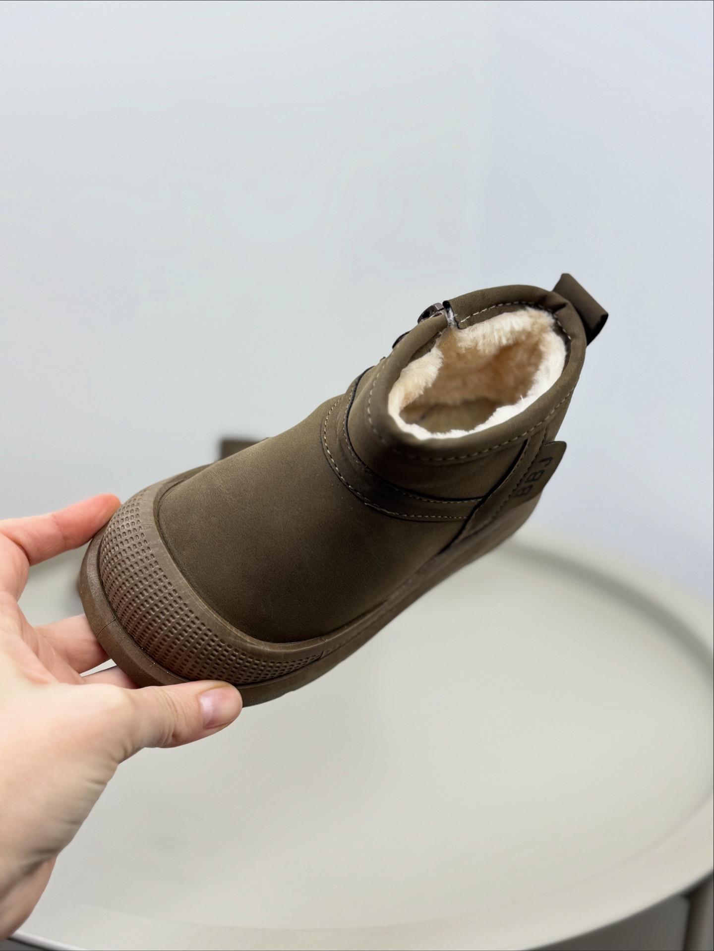 Ботинки детские зимние 1663 р. 32 Коричневый (30774198) - фото 6