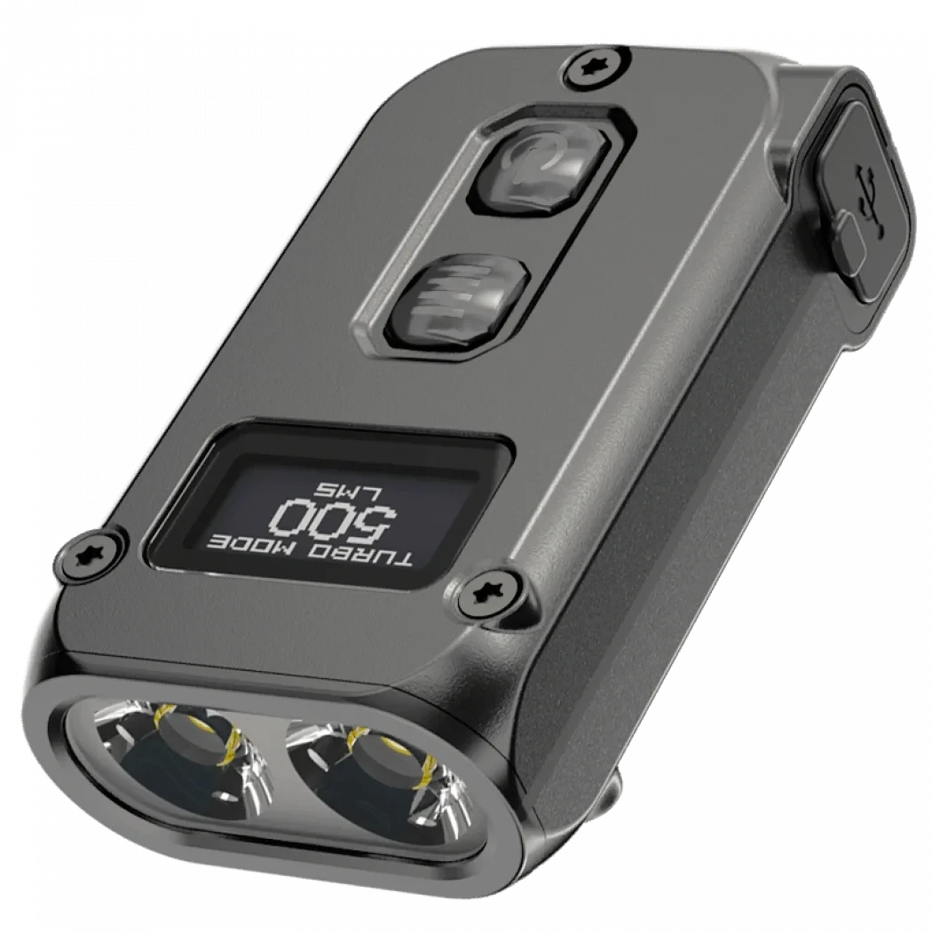 Наручний ліхтарик з LED дисплеєм Nitecore TINI 2 USB Type-C Сірий Наручний ліхтарик з LED дисплеєм Nitecore TINI 2 USB Type-C Сірий