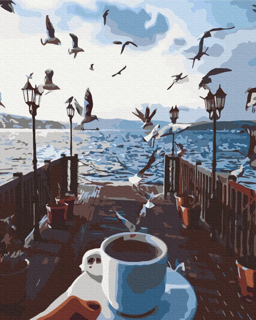 Картина по номерам Brushme Премиум Море кофе 40x50 см (PBS51384)