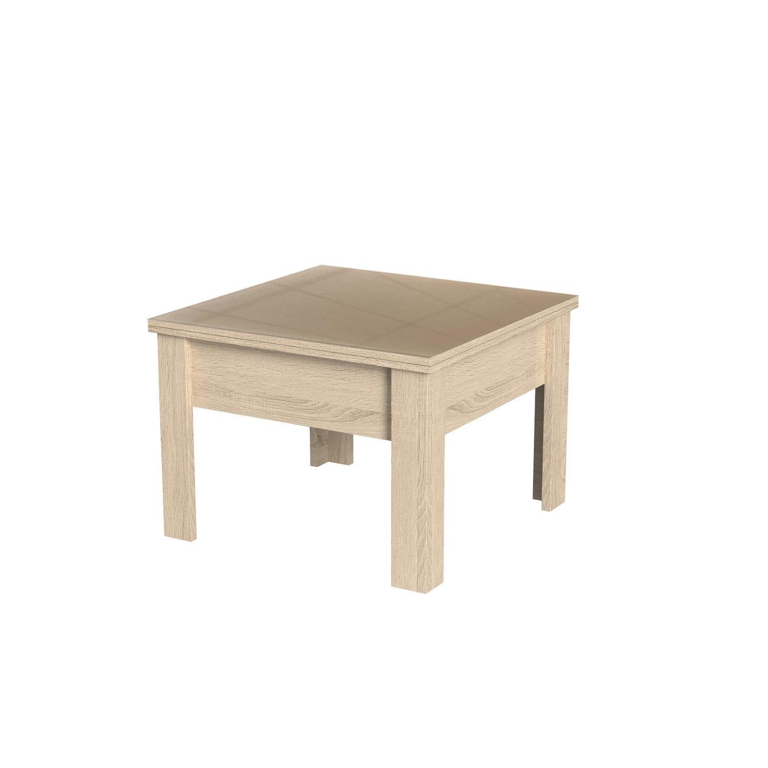 Стол-трансформер Art In Head Comfo Glass 700x574x700 мм Дуб сонома/Бежевый (522010408) Стол-трансформер Art In Head Comfo Glass 700x574x700 мм Дуб сонома/Бежевый (522010408)